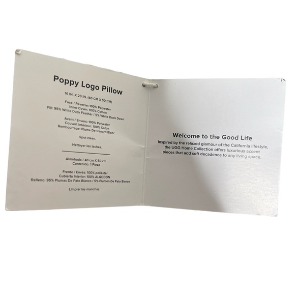 UGG Poppy Logo Pillow Set Of 2 - Picture 9 of 9